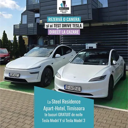 Steel Aparthotel-free Evcharging & Parking מלון דירות טימישוארה
